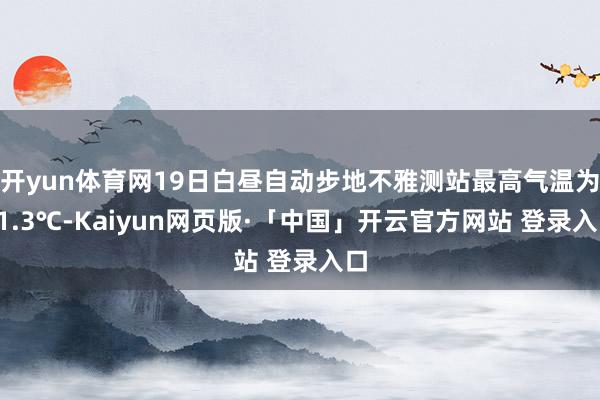 开yun体育网19日白昼自动步地不雅测站最高气温为41.3℃-Kaiyun网页版·「中国」开云官方网站 登录入口